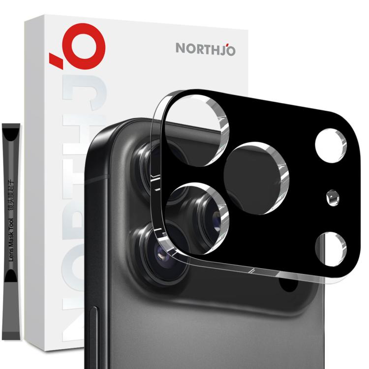 For iPhone 17 Pro NORTHJO Camera Lens Protector 3D HD Tempered Glass Film(Black) by NORTHJO