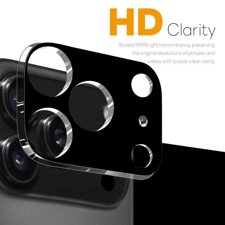 For iPhone 17 Pro 2pcs NORTHJO Camera Lens Protector 3D HD Tempered Glass Film(Black) by NORTHJO