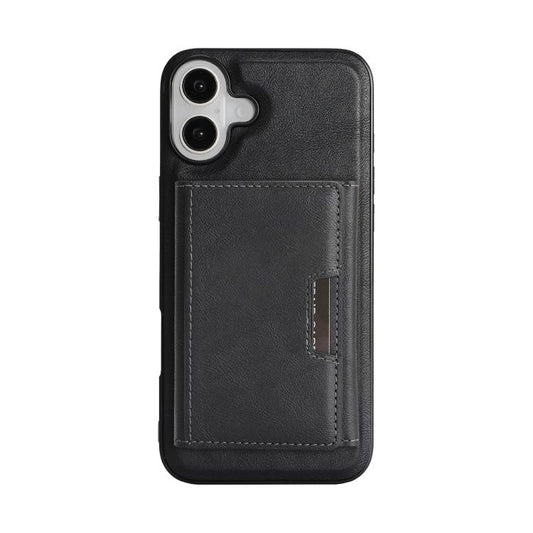 For iPhone 17 Kalebol Strong Magnetic MagSafe Tri-Fold Wallet Leather Phone Case(Black) by Kalebol