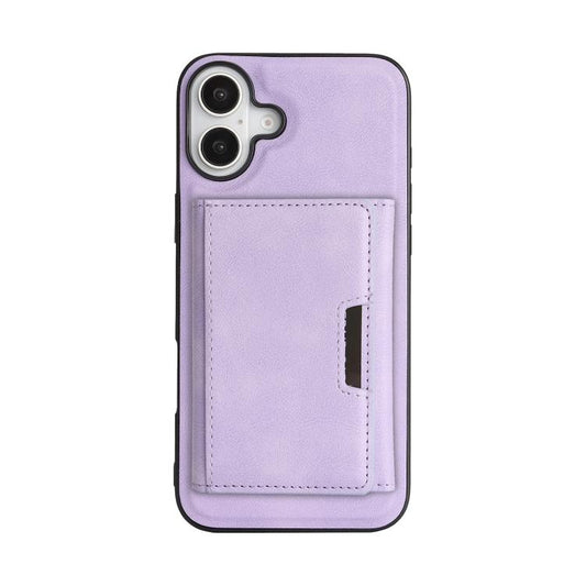 For iPhone 17 Kalebol Strong Magnetic MagSafe Tri-Fold Wallet Leather Phone Case(Purple) by Kalebol