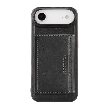 For iPhone Air Kalebol Strong Magnetic MagSafe Tri-Fold Wallet Leather Phone Case(Black) by Kalebol
