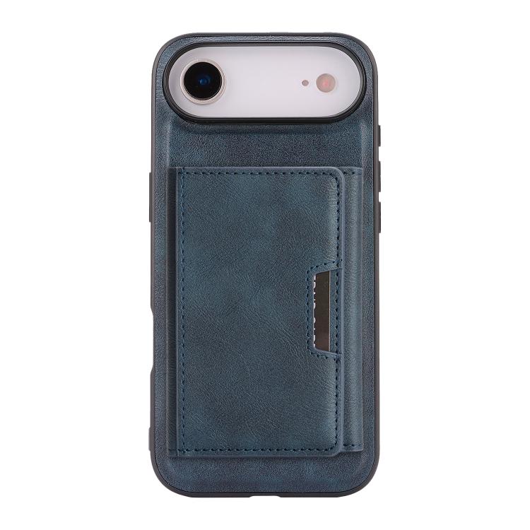For iPhone Air Kalebol Strong Magnetic MagSafe Tri-Fold Wallet Leather Phone Case(Blue) by Kalebol