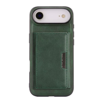 For iPhone Air Kalebol Strong Magnetic MagSafe Tri-Fold Wallet Leather Phone Case(Green) by Kalebol