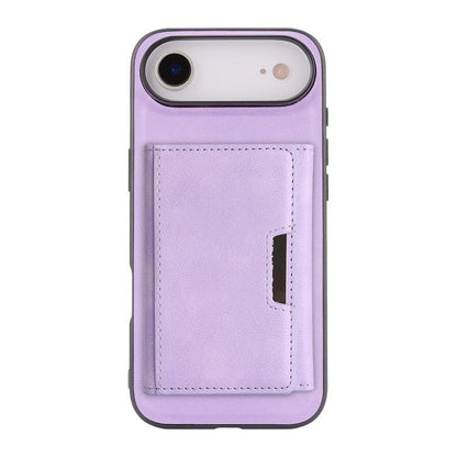 For iPhone Air Kalebol Strong Magnetic MagSafe Tri-Fold Wallet Leather Phone Case(Purple) by Kalebol