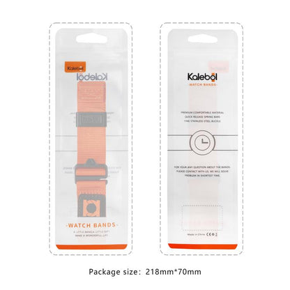 For Samsung Galaxy Watch Ultra 47mm / Ultra 2025 Kalebol Braided Nylon Sport Watch Band(Orange) by Kalebol