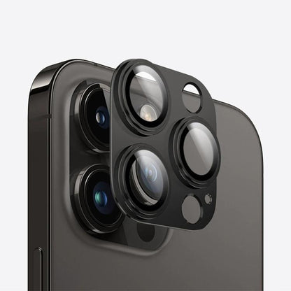 For iPhone 15 Pro Max Kalebol Precise Alignment Stepped Eagle Eye Metal Lens Film(Black) by Kalebol