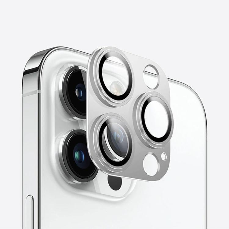 For iPhone 15 Pro Kalebol Precise Alignment Stepped Eagle Eye Metal Lens Film(Silver) by Kalebol