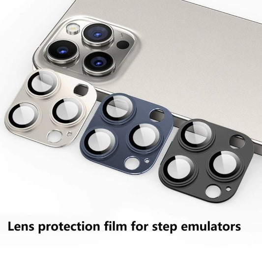 For iPhone 14 Kalebol Precise Alignment Stepped Eagle Eye Metal Lens Film(Blue) by Kalebol
