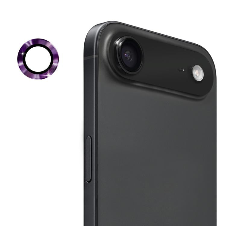 For iPhone Air ENKAY 9H Rear Lens Aluminium Alloy Tempered Glass Film(Dark Purple) by ENKAY