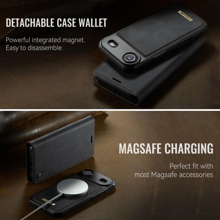 For iPhone Air CaseMe C49 MagSafe RFID Blocking Detachable Wallet Leather Phone Case(Black) by CaseMe