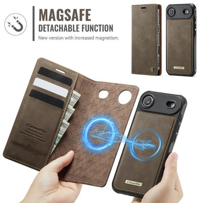 For iPhone Air CaseMe C49 MagSafe RFID Blocking Detachable Wallet Leather Phone Case(Coffee) by CaseMe