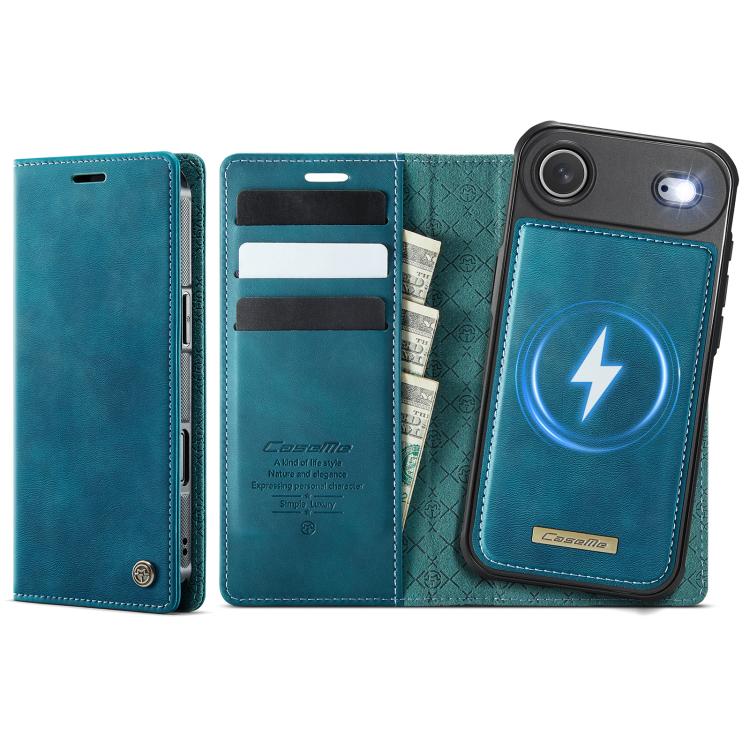 For iPhone Air CaseMe C49 MagSafe RFID Blocking Detachable Wallet Leather Phone Case(Green) by CaseMe
