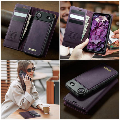 For iPhone Air CaseMe C49 MagSafe RFID Blocking Detachable Wallet Leather Phone Case(Purple) by CaseMe