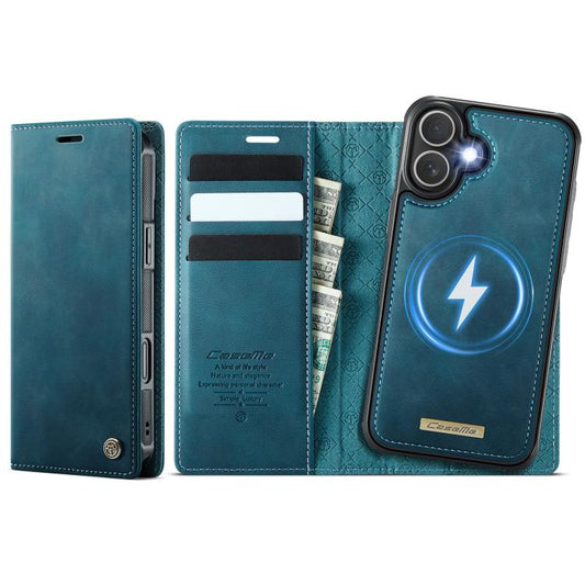 For iPhone 17 CaseMe C49 MagSafe RFID Blocking Detachable Wallet Leather Phone Case(Green) by CaseMe