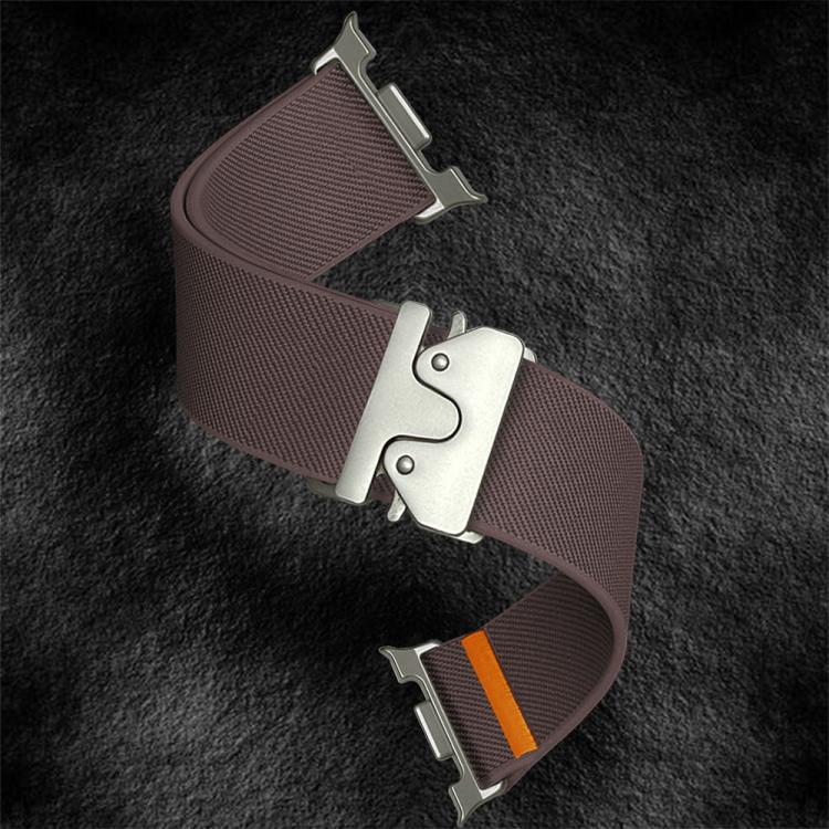 For Samsung Galaxy Watch8 / Watch8 Classic Parachute Buckle Stretch Nylon Watch Band(Smokey Purple) by bashfashion