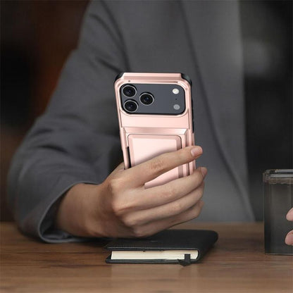 For iPhone 17 Pro Max Kalebol Flip Card Wallet Holder Shockproof Phone Case(Gray) by Kalebol