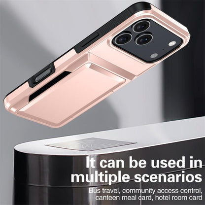 For iPhone 17 Pro Kalebol Flip Card Wallet Holder Shockproof Phone Case(Black) by Kalebol