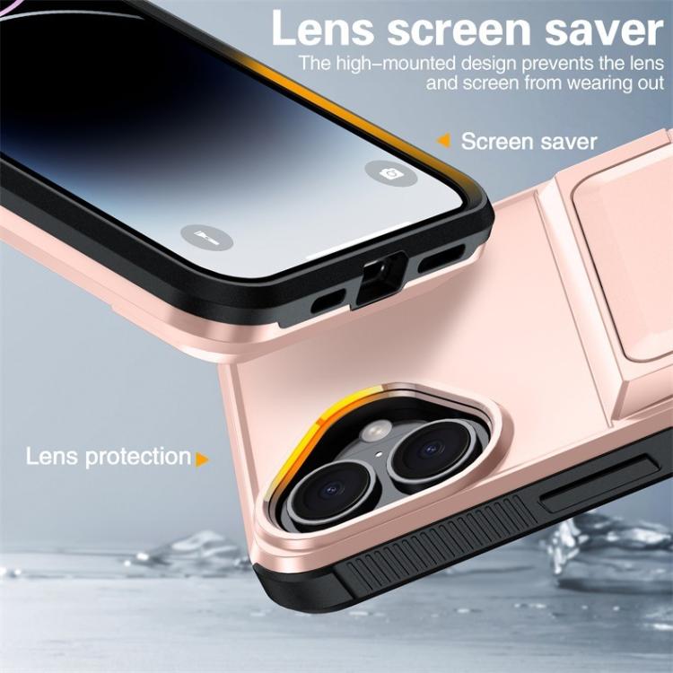 For iPhone 17 Kalebol Flip Card Wallet Holder Shockproof Phone Case(Black) by Kalebol