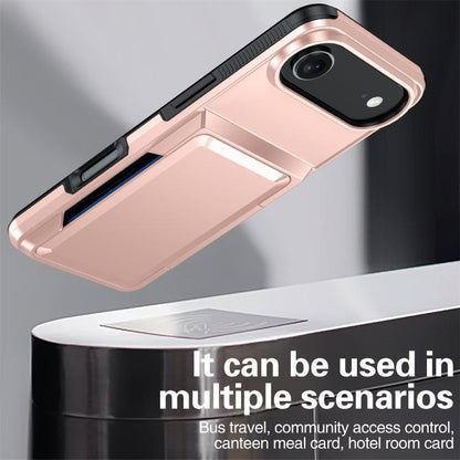 For iPhone Air Kalebol Flip Card Wallet Holder Shockproof Phone Case(Black) by Kalebol