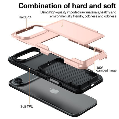 For iPhone Air Kalebol Flip Card Wallet Holder Shockproof Phone Case(Gray) by Kalebol