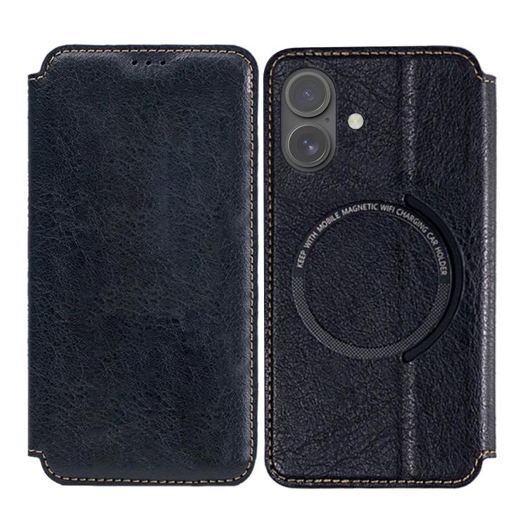 For iPhone 17 Kalebol Flip Card Slot MagSafe Leather Phone Case(Black) by Kalebol