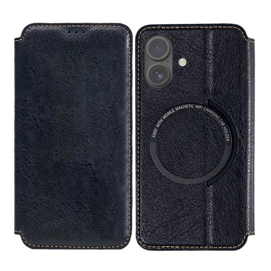 For iPhone 17 Kalebol Flip Card Slot MagSafe Leather Phone Case(Black) by Kalebol