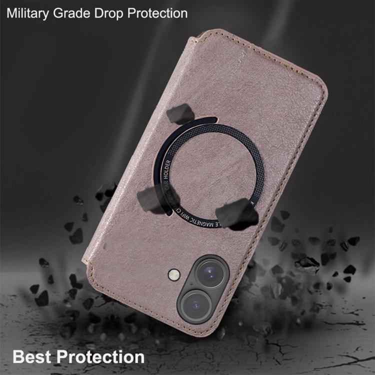 For iPhone 17 Kalebol Flip Card Slot MagSafe Leather Phone Case(Red) by Kalebol