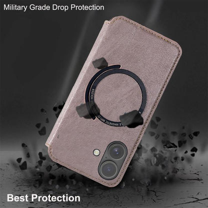 For iPhone 17 Kalebol Flip Card Slot MagSafe Leather Phone Case(Red) by Kalebol