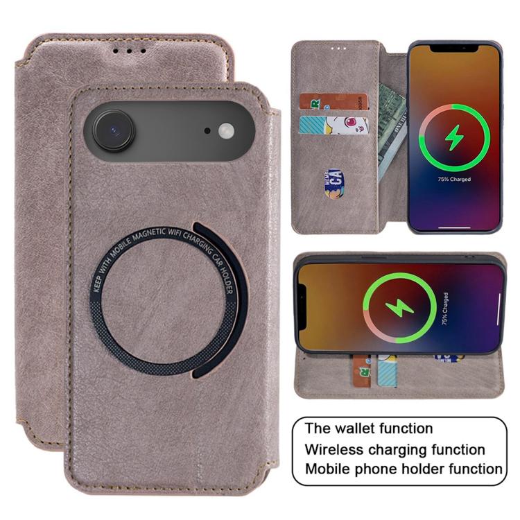 For iPhone Air Kalebol Flip Card Slot MagSafe Leather Phone Case(Red) by Kalebol