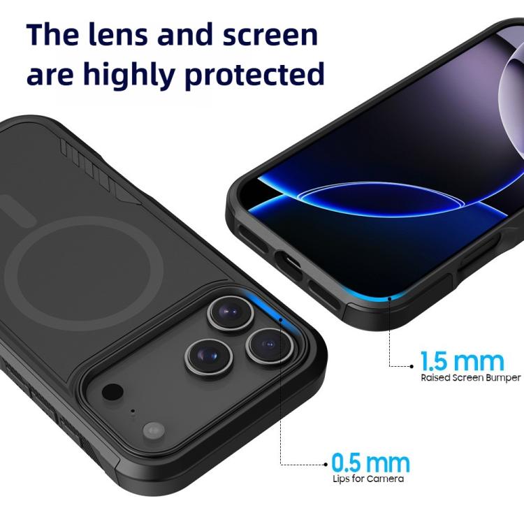 For iPhone 17 Pro Max Kalebol 2 in 1 Matte MagSafe Shockproof Phone Case by Kalebol