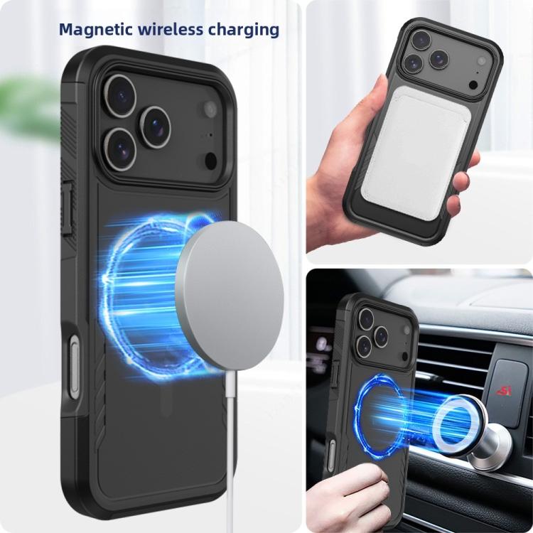 For iPhone 17 Pro Kalebol 2 in 1 Matte MagSafe Shockproof Phone Case by Kalebol