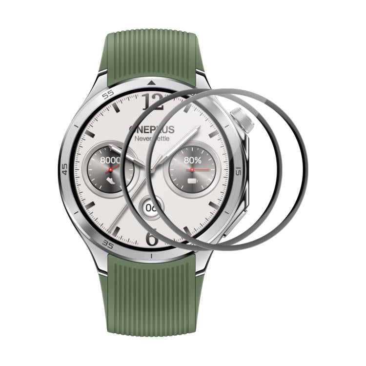 For OnePlus Watch 3 46mm 2pcs ENKAY 3D Full Coverage Soft PC Edge PMMA HD Screen Protector Film by ENKAY