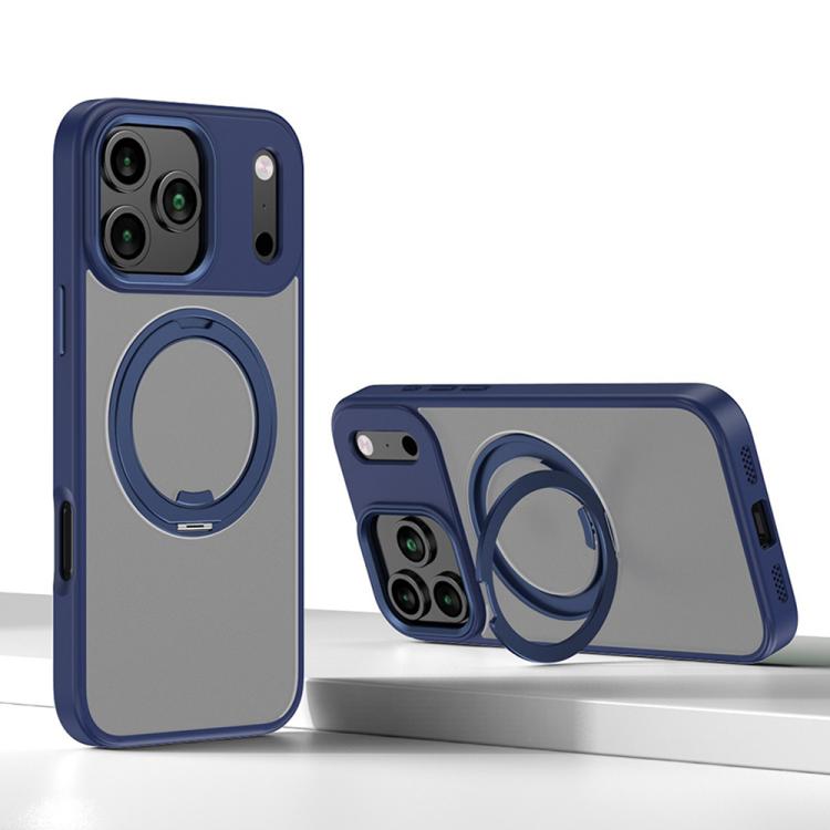 For iPhone 17 Pro Max Kalebol Rotating Magnetic Holder MagSafe Phone Case(Blue) by Kalebol