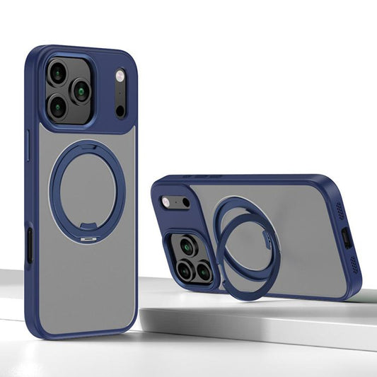 For iPhone 17 Pro Kalebol Rotating Magnetic Holder MagSafe Phone Case(Blue) by Kalebol