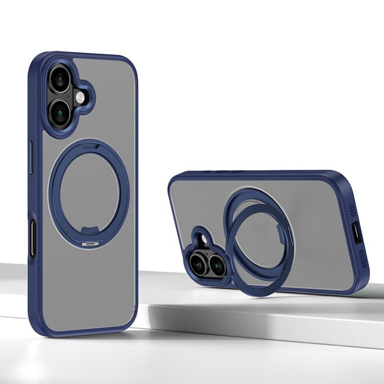 For iPhone 17 Kalebol Rotating Magnetic Holder MagSafe Phone Case(Blue) by Kalebol