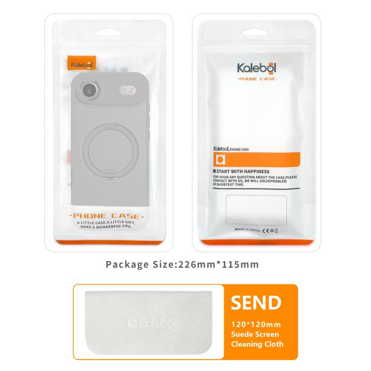 For iPhone 17 Pro Kalebol Rotating Magnetic Holder MagSafe Phone Case(Black) by Kalebol