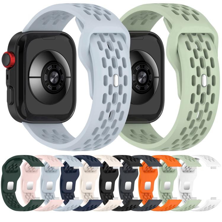 For Huawei Watch Fit4 / Fit4 Pro / Fit3 Mesh Silver Reverse Steel Buckle Silicone Watch Band(Starlight) by bashfashion