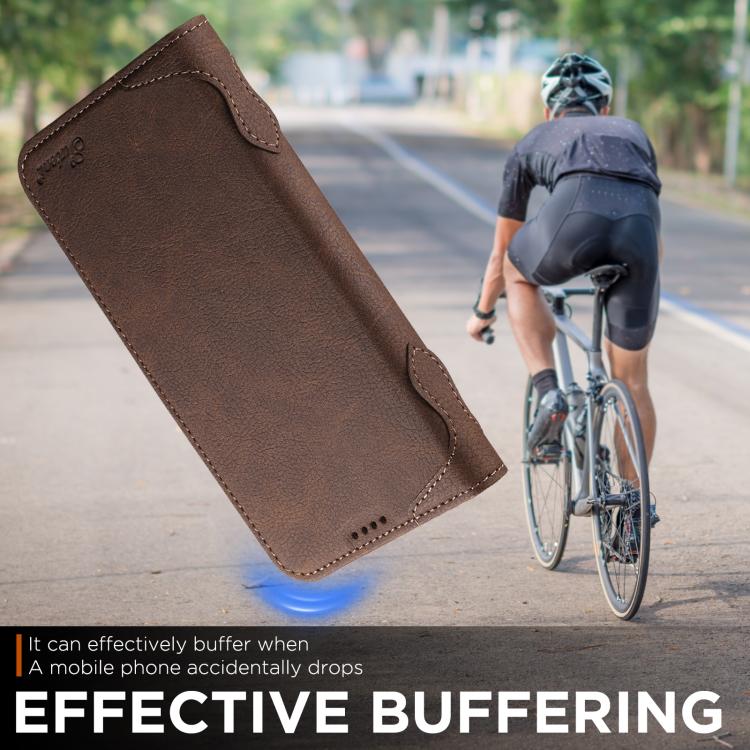 For iPhone Air SUTENI J07 Multifunctional Horizontal Flip Magsafe Leather Phone Case(Brown) by Suteni