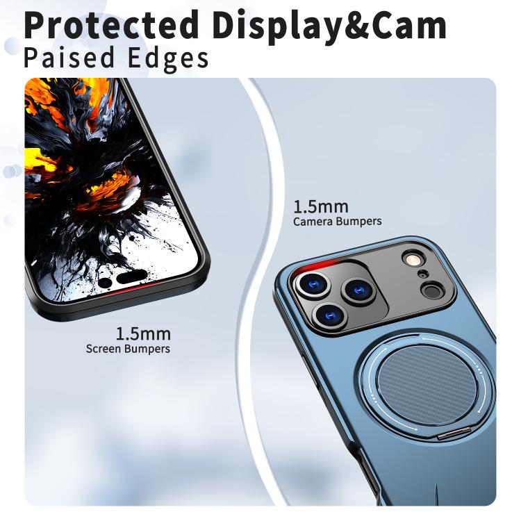 For iPhone 17 Pro Max Kalebol Magnetic MagSafe Rotation Holder PC Phone Case(Blue) by Kalebol