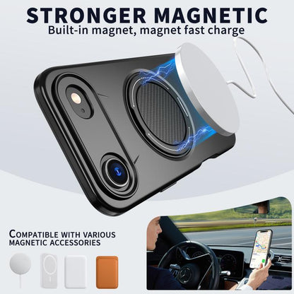 For iPhone Air Kalebol Magnetic MagSafe Rotation Holder PC Phone Case(Black) by Kalebol