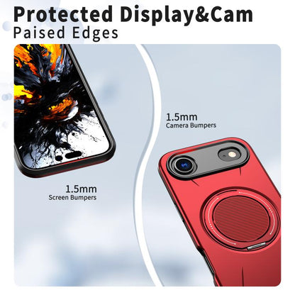 For iPhone Air Kalebol Magnetic MagSafe Rotation Holder PC Phone Case(Red) by Kalebol