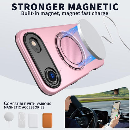 For iPhone Air Kalebol Magnetic MagSafe Rotation Holder PC Phone Case(Pink) by Kalebol