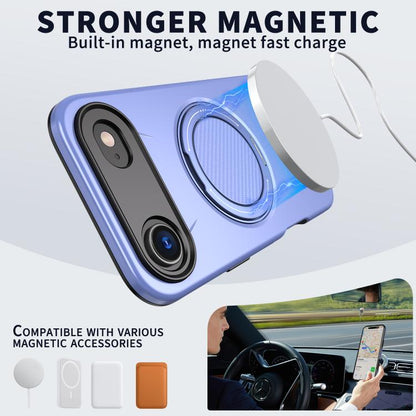 For iPhone Air Kalebol Magnetic MagSafe Rotation Holder PC Phone Case(Lilac) by Kalebol