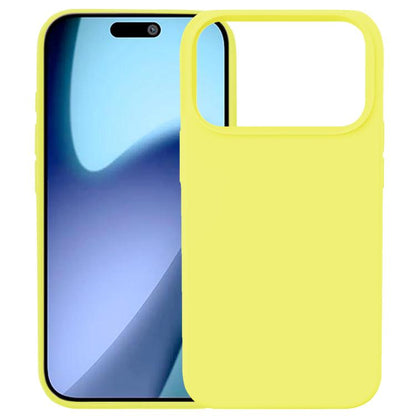 For iPhone 17 Pro Max Kalebol Solid Color Simple All-inclusive Liquid Silicone Phone Case(Yellow) by Kalebol