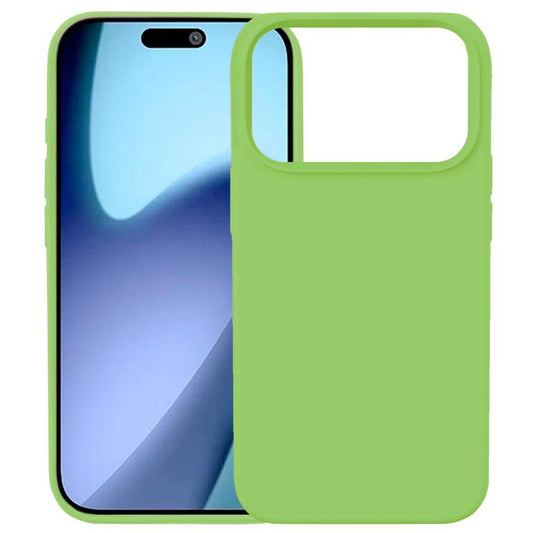 For iPhone 17 Pro Kalebol Solid Color Simple All-inclusive Liquid Silicone Phone Case(Green) by Kalebol