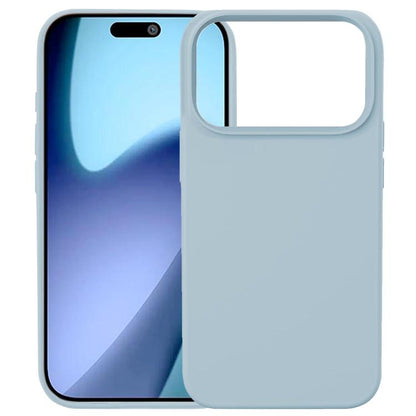 For iPhone 17 Pro Kalebol Solid Color Simple All-inclusive Liquid Silicone Phone Case(Light Blue) by Kalebol