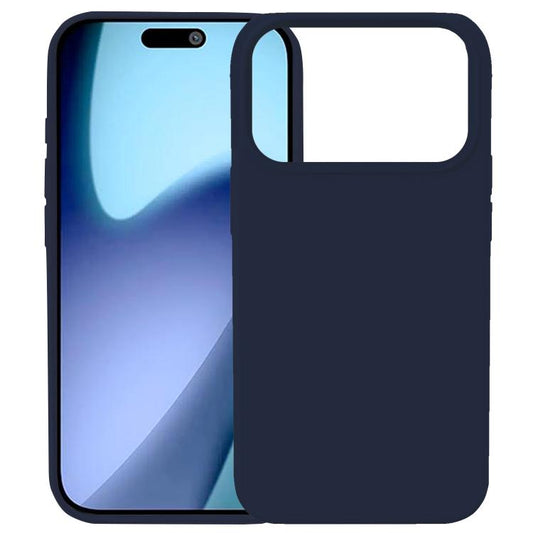 For iPhone 17 Pro Kalebol Solid Color Simple All-inclusive Liquid Silicone Phone Case(Midnight Blue) by Kalebol