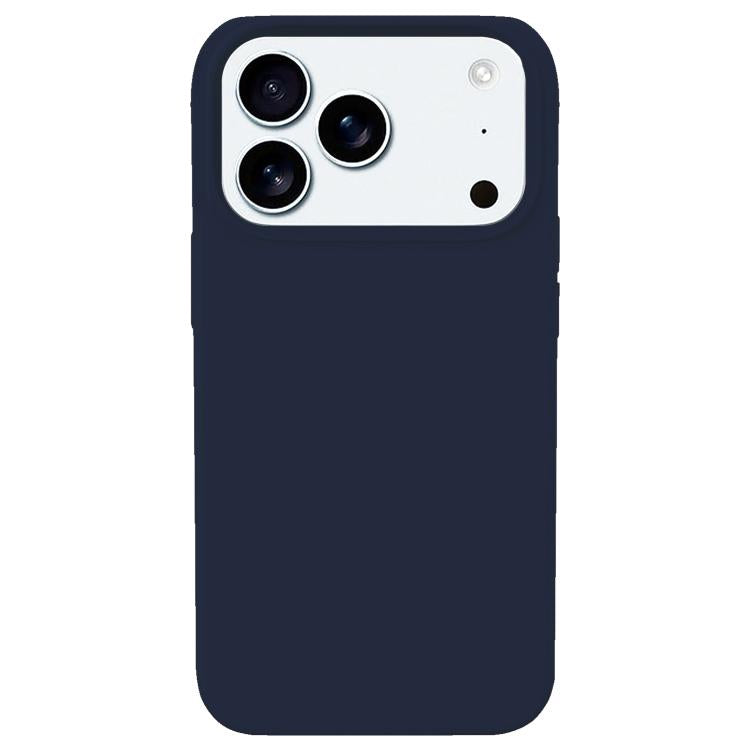 For iPhone 17 Pro Kalebol Solid Color Simple All-inclusive Liquid Silicone Phone Case(Midnight Blue) by Kalebol
