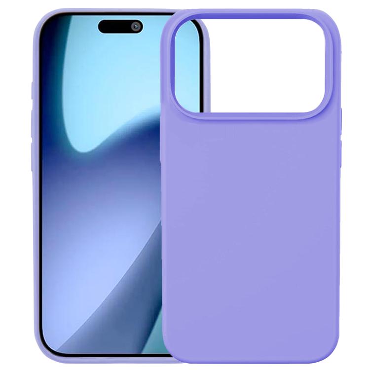 For iPhone 17 Pro Kalebol Solid Color Simple All-inclusive Liquid Silicone Phone Case(Purple) by Kalebol