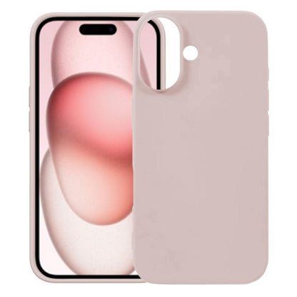 For iPhone 17 Kalebol Solid Color Simple All-inclusive Liquid Silicone Phone Case(Pink) by Kalebol